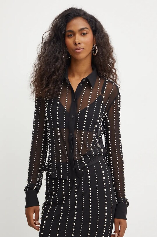 Versace Jeans Couture cămașă negru 77HALI13.CJM01