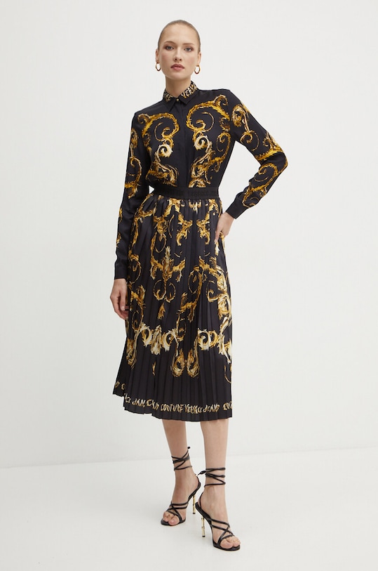 Πουκάμισο Versace Jeans Couture 77HAL2P1.NS540 μαύρο AW24