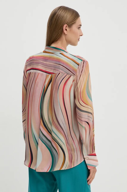 Одяг Сорочка з домішкою шовку PS Paul Smith W2R.335B.N31190 барвистий