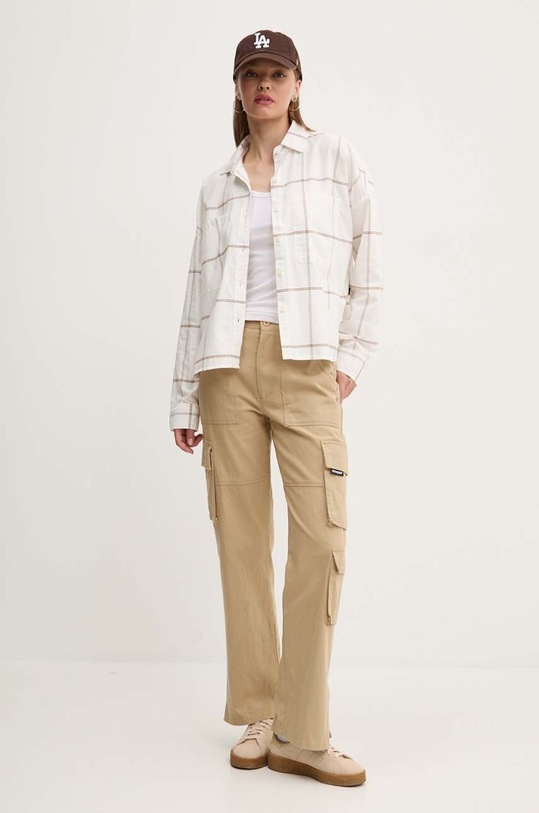 Vans camasa din bumbac VN000HHAFS81 alb AW24