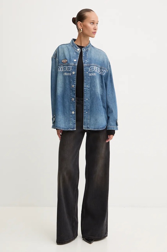 Džínová košile Miss Sixty 6L3XJ5180000 modrá AW24