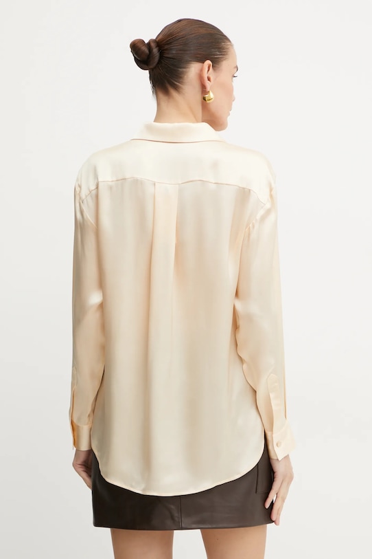 Îmbrăcăminte Luisa Spagnoli cămașă de mătase LEVRIERO 541544 bej