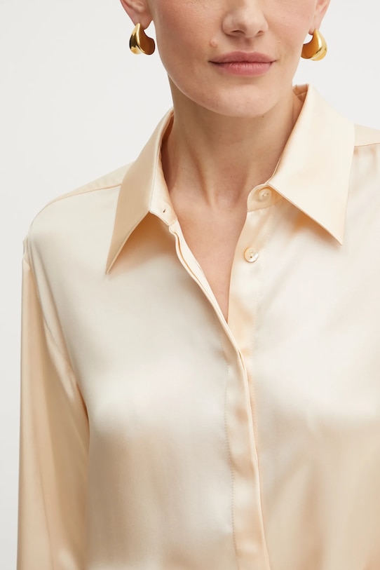 Luisa Spagnoli cămașă de mătase LEVRIERO 541544 bej