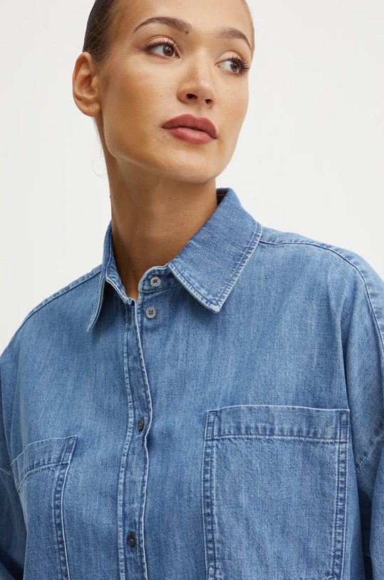 Weekend Max Mara camicia di jeans blu 2425116042600