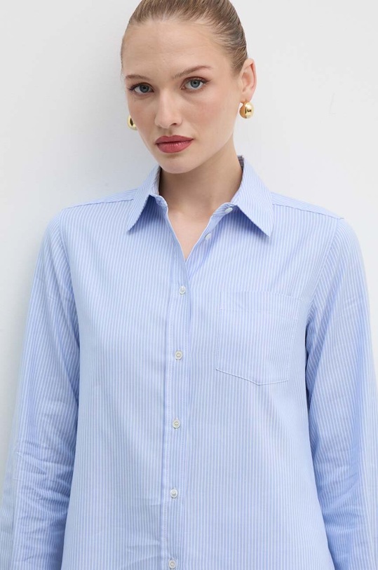 Weekend Max Mara koszula bawełniana niebieski 2425116052600