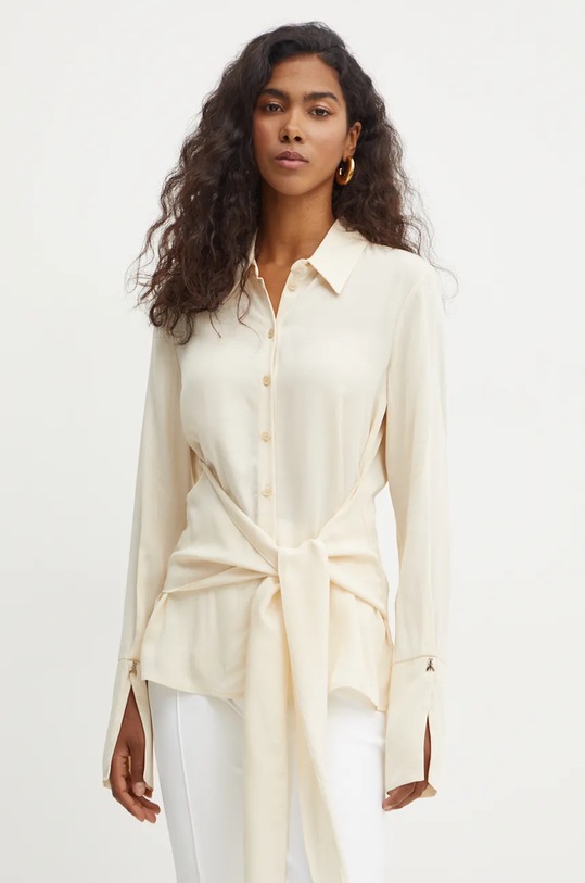 Πουκάμισο Patrizia Pepe μακρύ μπεζ 2C1576.A509