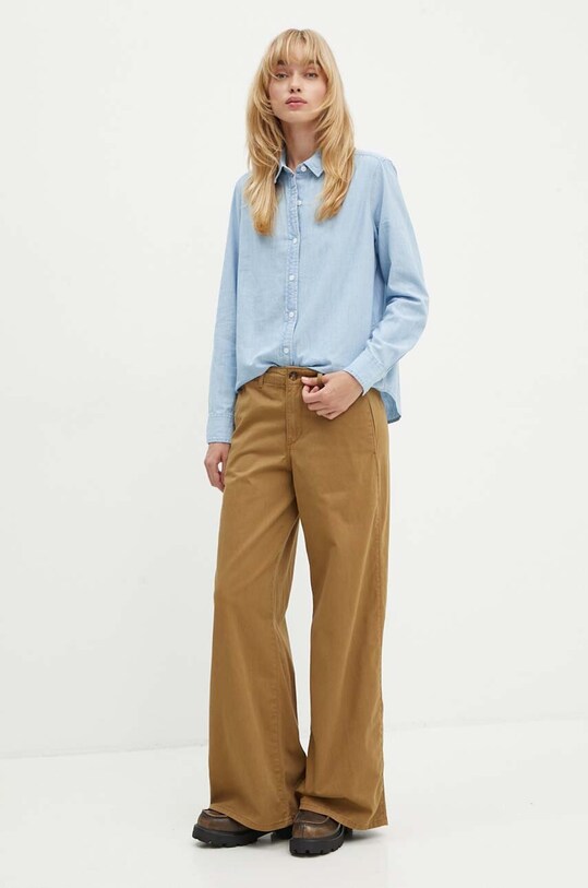 Levi's camasa din bumbac 34574.0043 albastru SS25