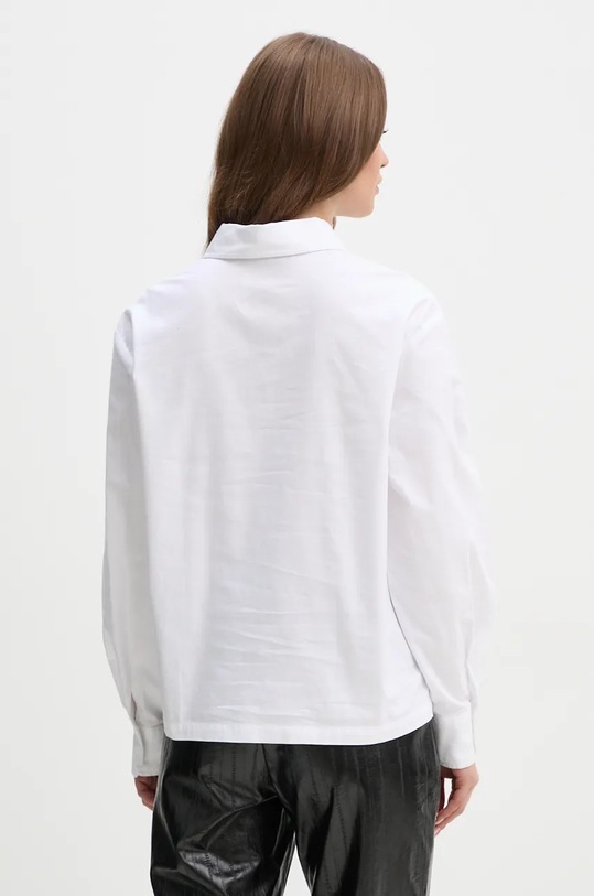 Îmbrăcăminte United Colors of Benetton camasa din bumbac 5UPQDQ006 alb