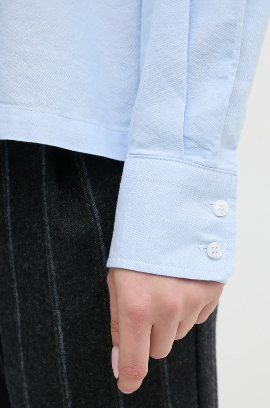 United Colors of Benetton camasa din bumbac 5UPQDQ006 albastru