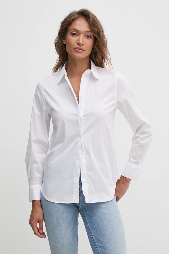 Сорочка United Colors of Benetton casual білий 51JUDQ0A0