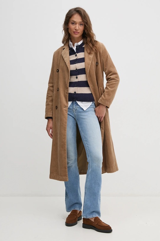 Риза United Colors of Benetton 51JUDQ0A0 бял AW24