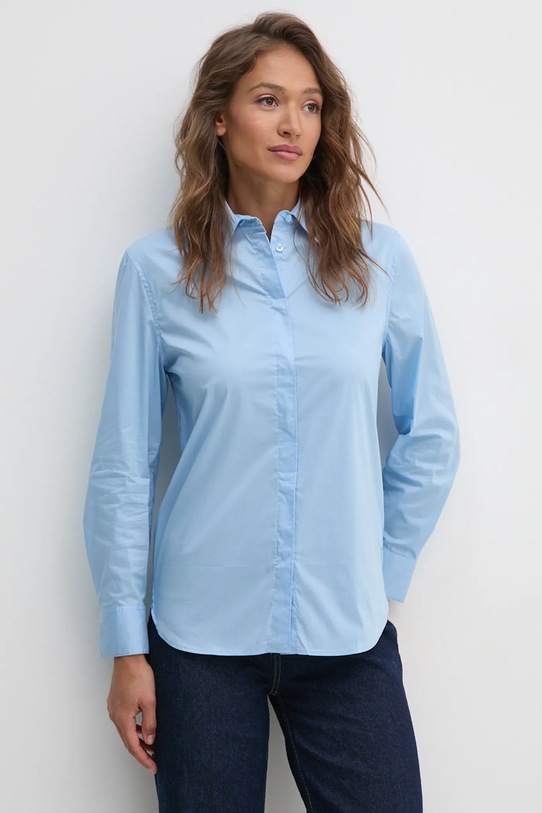 United Colors of Benetton koszula z elastanem niebieski 51JUDQ0A0