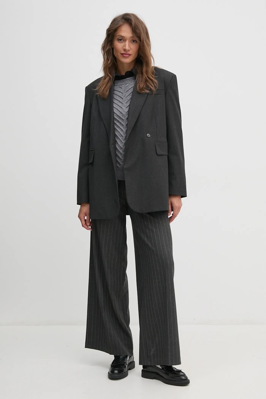 Риза United Colors of Benetton 51JUDQ0A0 черен AW24