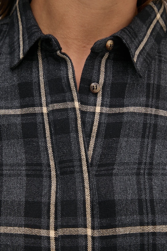 Košulja s primjesom vune United Colors of Benetton 5RGLDQ09U siva