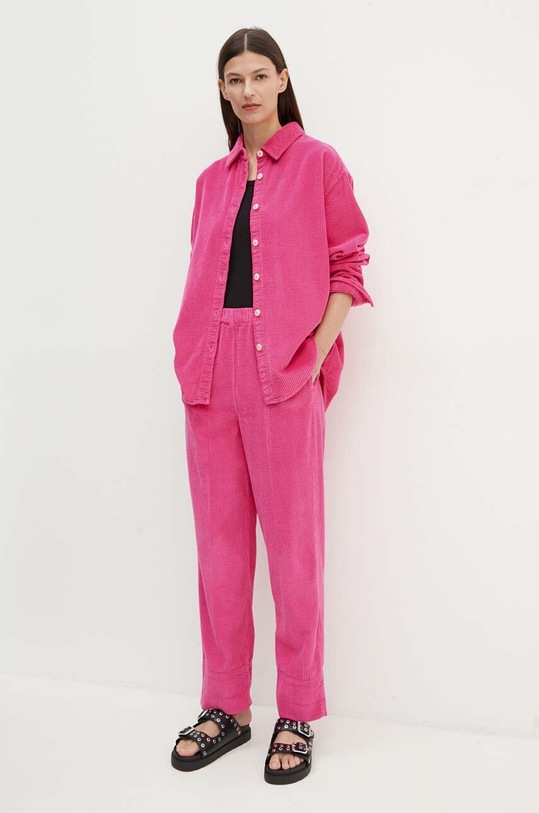 American Vintage camasa din velur PADO06AH24 roz AW24