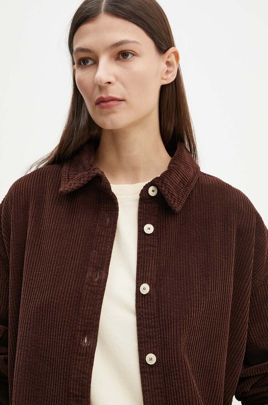 Πουκάμισο κοτλέ American Vintage καφέ PADO06AH24