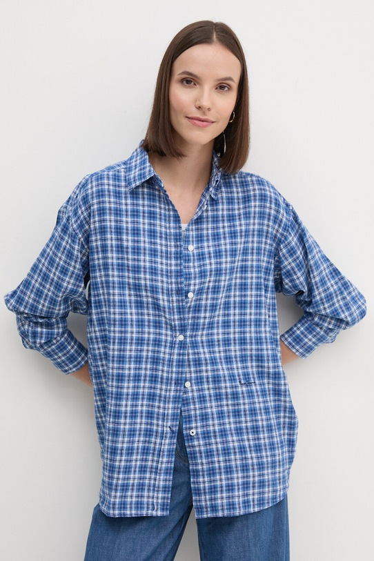 Pepe Jeans camasa de in MICHAELA cu modele albastru PL304890