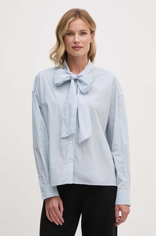 Бавовняна сорочка Pepe Jeans KARYSHA візерунок блакитний PL304927