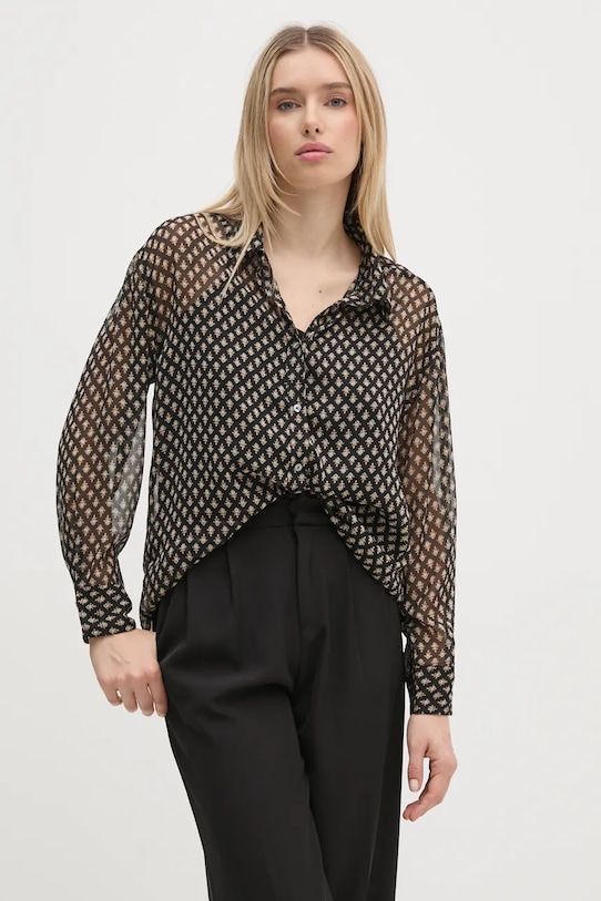 Pepe Jeans camasa SAMANTHA lung negru PL304931