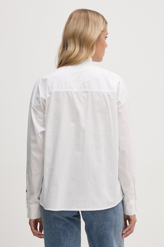 Odzież Pepe Jeans koszula bawełniana KARYMA PL304954 biały