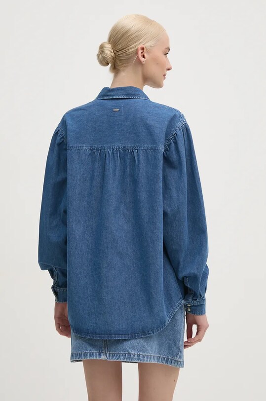 Odzież Pepe Jeans koszula jeansowa CHARLIE SPARKLE PL304962 niebieski