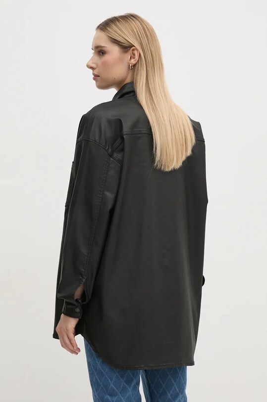 Odzież Pepe Jeans koszula OVERSHIRT PL304963XM5 czarny