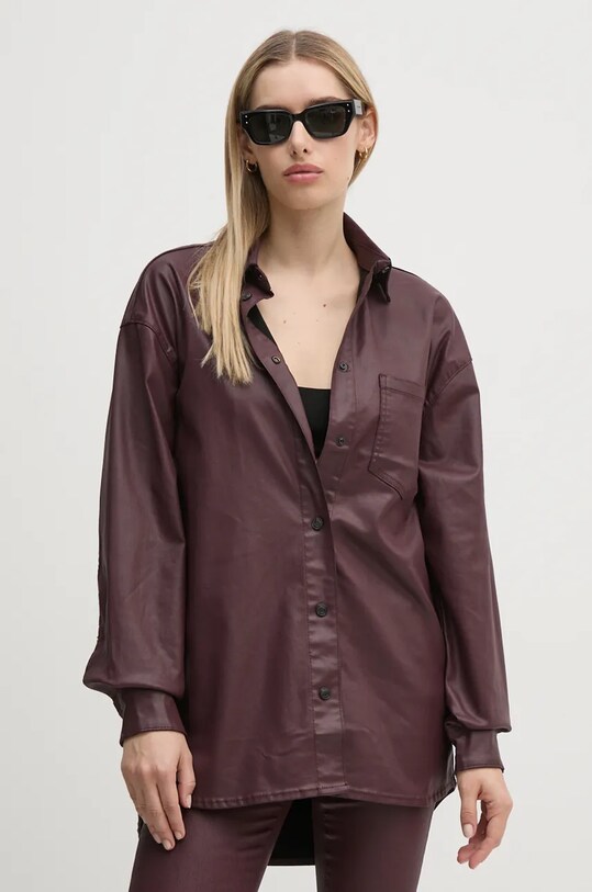 Pepe Jeans koszula OVERSHIRT klasyczny bordowy PL304963YH7