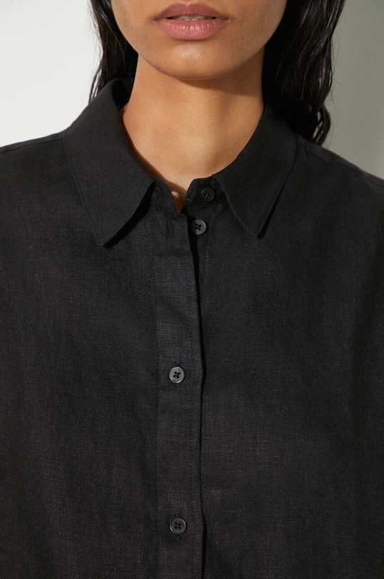 Πουκάμισο από λινό Samsoe Samsoe Salarika F24200081