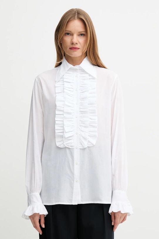 Bavlnená košeľa Barbour Barbour x Alexa Chung jednofarebný biela LSH1657