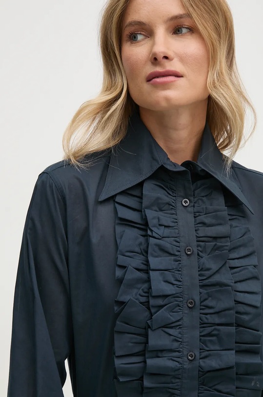 Βαμβακερό πουκάμισο Barbour Barbour x Alexa Chung σκούρο μπλε LSH1657