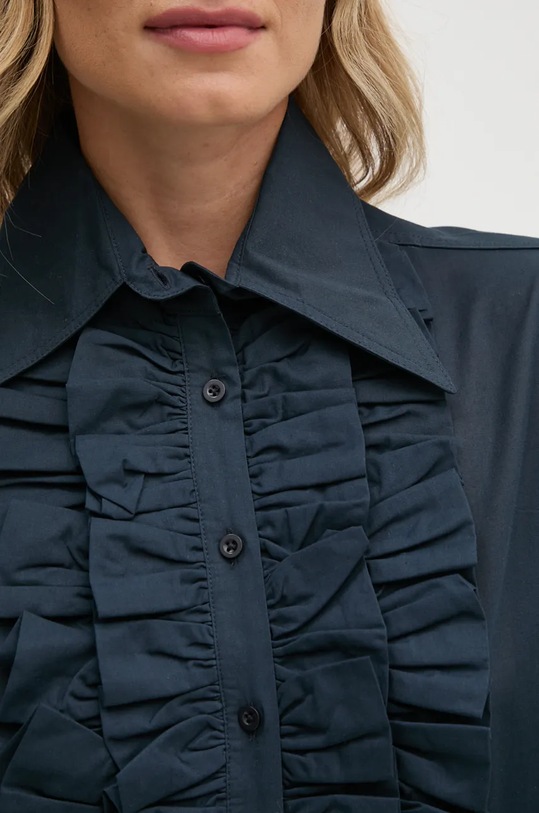 Βαμβακερό πουκάμισο Barbour Barbour x Alexa Chung LSH1657 σκούρο μπλε