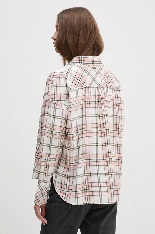 Одяг Бавовняна сорочка Barbour LSH1635 рожевий