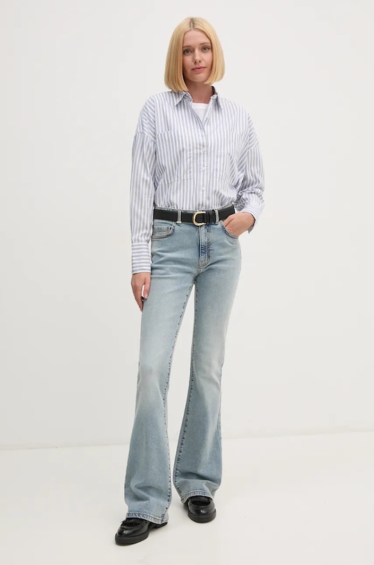 Barbour cămașă din bumbac LSH1639 albastru AW24