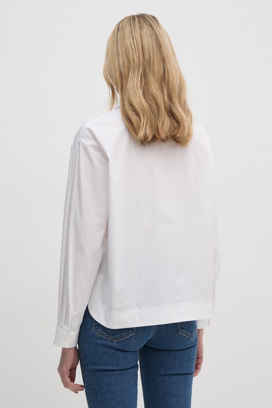 Sisley camasa din bumbac 58VDLQ07R alb AW24