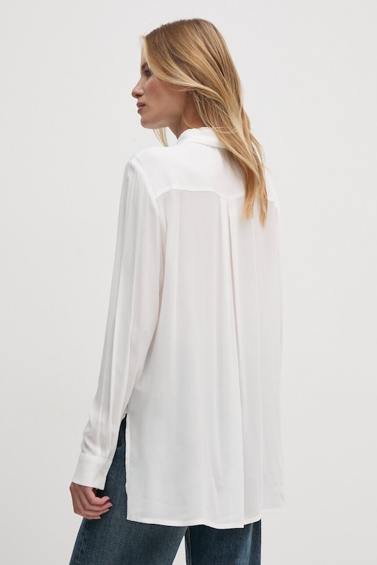 Odzież Sisley koszula 5ZMZLQ07I biały