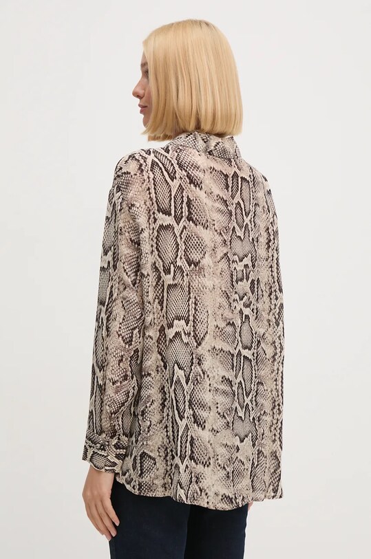 Одяг Сорочка Sisley 5YBMLQ07F бежевий
