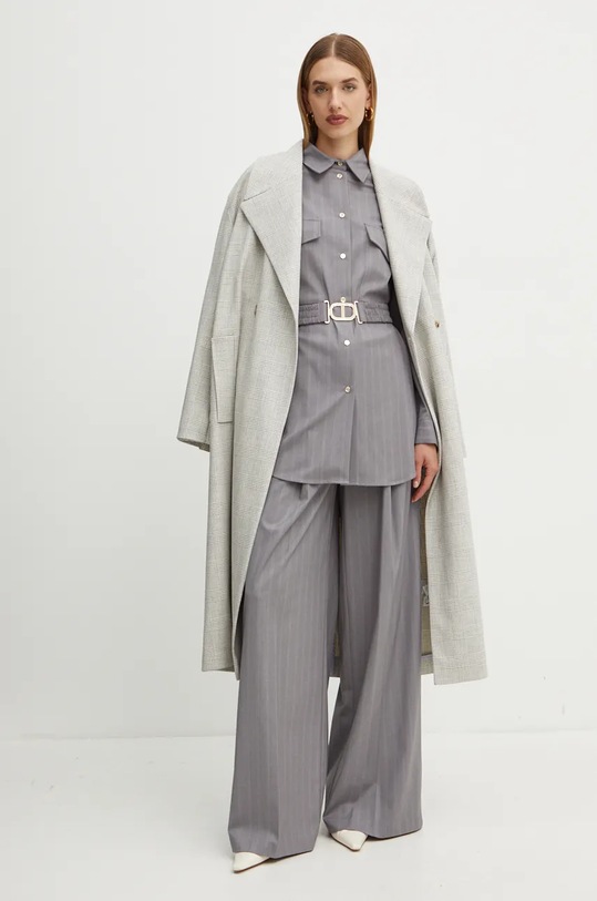 Рубашка Twinset 242TP2282 серый AW24