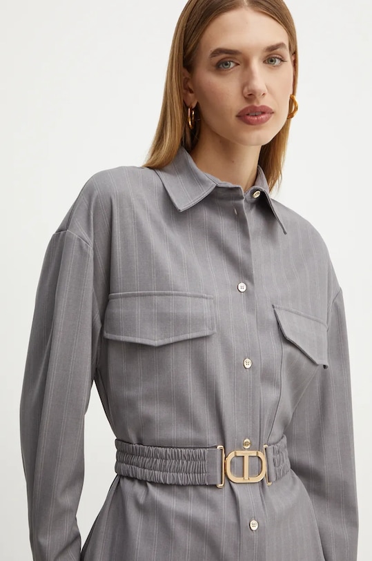 Twinset camasa gri 242TP2282