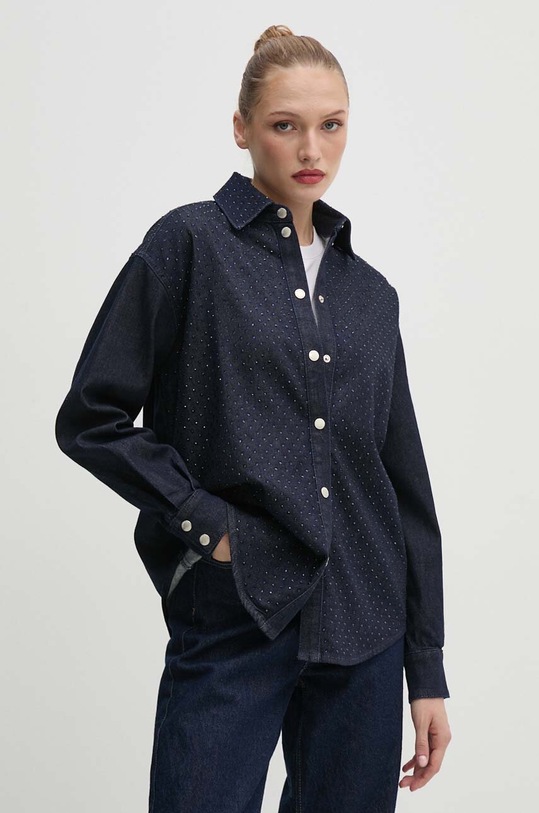 Twinset koszula jeansowa regular granatowy 242AP2360