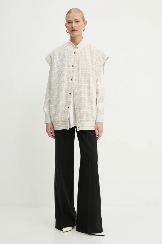 Marella camicia con aggiunta di seta 2423116035200 beige AW24