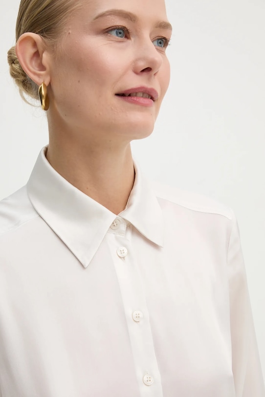 Marella camicia con aggiunta di seta beige 2423116035200