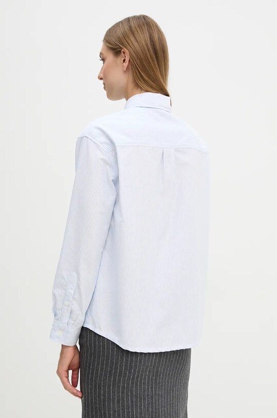 Îmbrăcăminte A.P.C. cămașă din bumbac chemise boyfriend logo COGUH.F12550 albastru