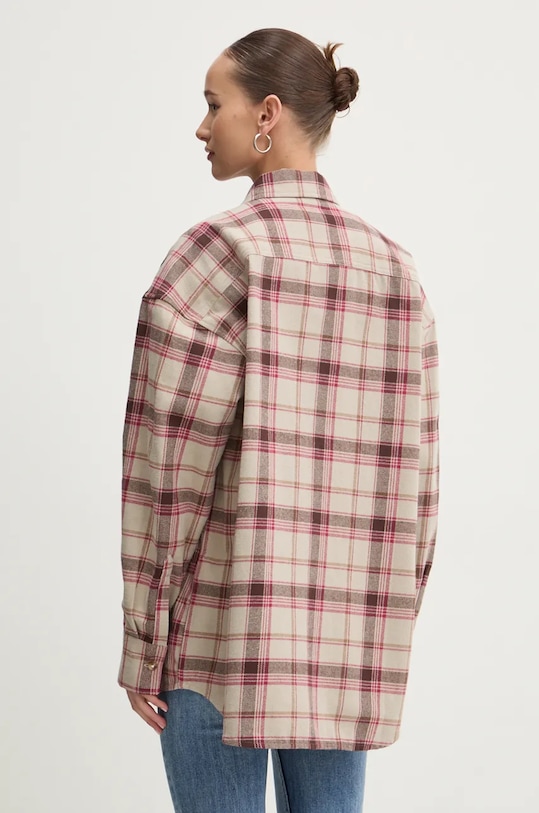 Bavlněná košile Guess Jeans béžová W4BH79.WGMH1