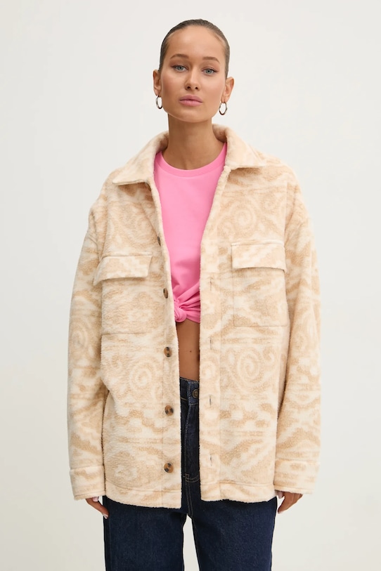 Πουκάμισο μπουφάν Billabong Happy Camper Shacket άλλο μπεζ ABJFT00417