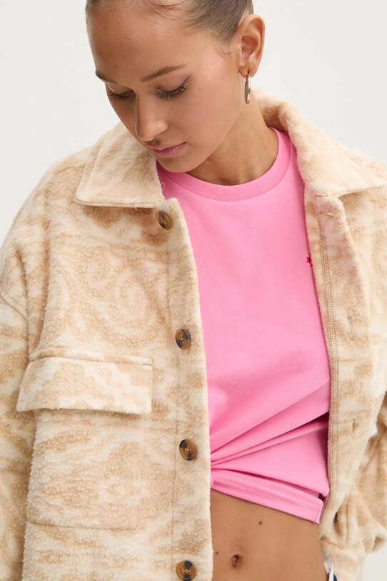 Πουκάμισο μπουφάν Billabong Happy Camper Shacket ABJFT00417 μπεζ