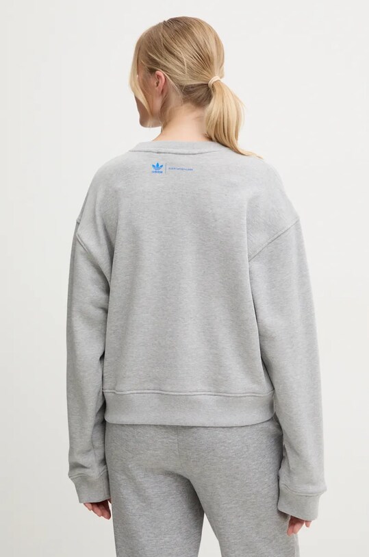 Дрехи Памучен суичър adidas Originals x Ksenia Schneider IW5666 сив
