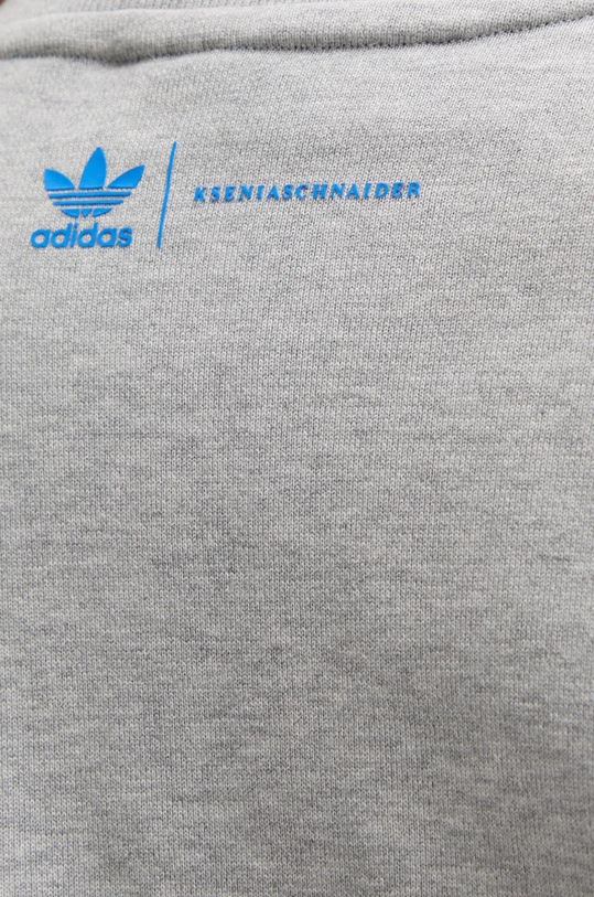 Pamučna dukserica adidas Originals x Ksenia Schneider IW5666 siva