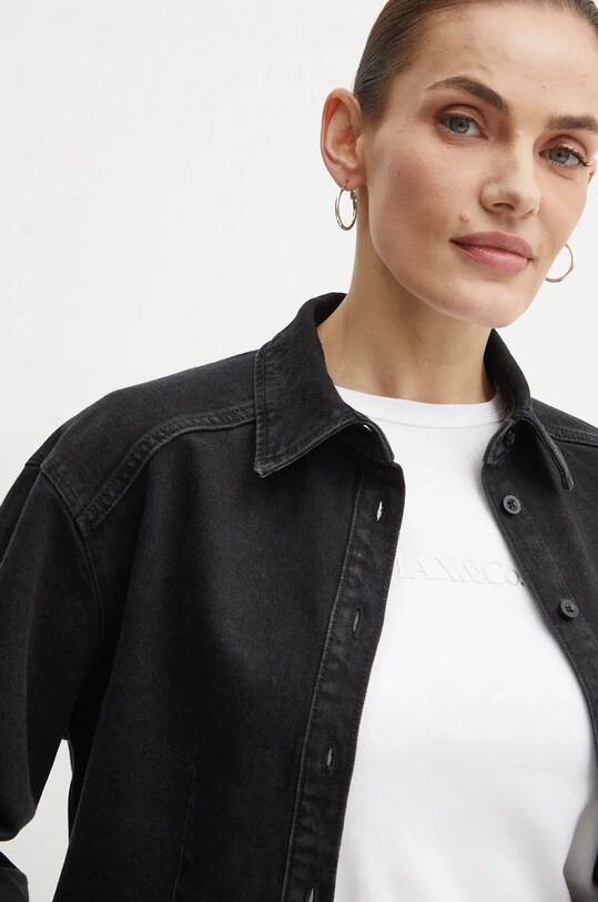 Ivy Oak camasa jeans negru IO112343