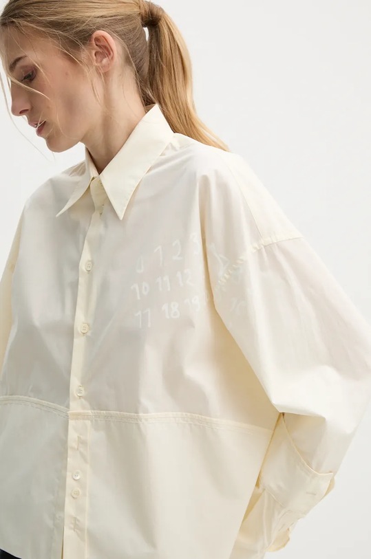 MM6 Maison Margiela camicia in cotone beige S62DT0034.S47294