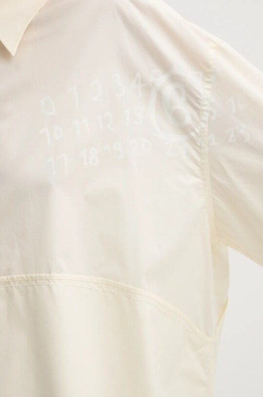 MM6 Maison Margiela koszula bawełniana S62DT0034.S47294 beżowy